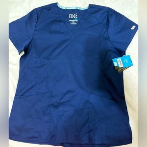 Edge by IRG Deep Blue V-Neck Scrub Top